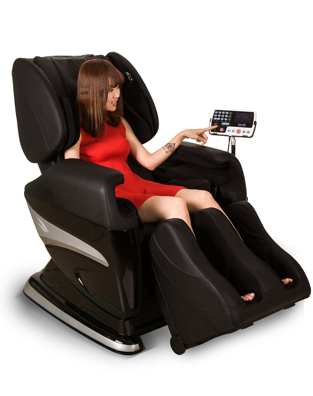 怡禾康蓝牙音乐舒压按摩美腿沙发震动加热指压揉捏按摩椅yhf8hs
