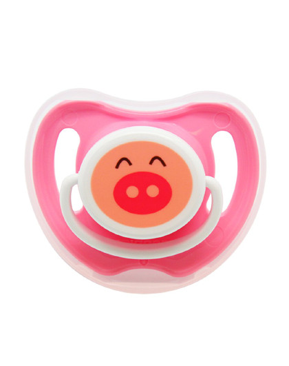 贝亲pigeon 可爱萌宠安抚奶嘴-m号(嘟嘟猪)贴合口腔 安全耐高温