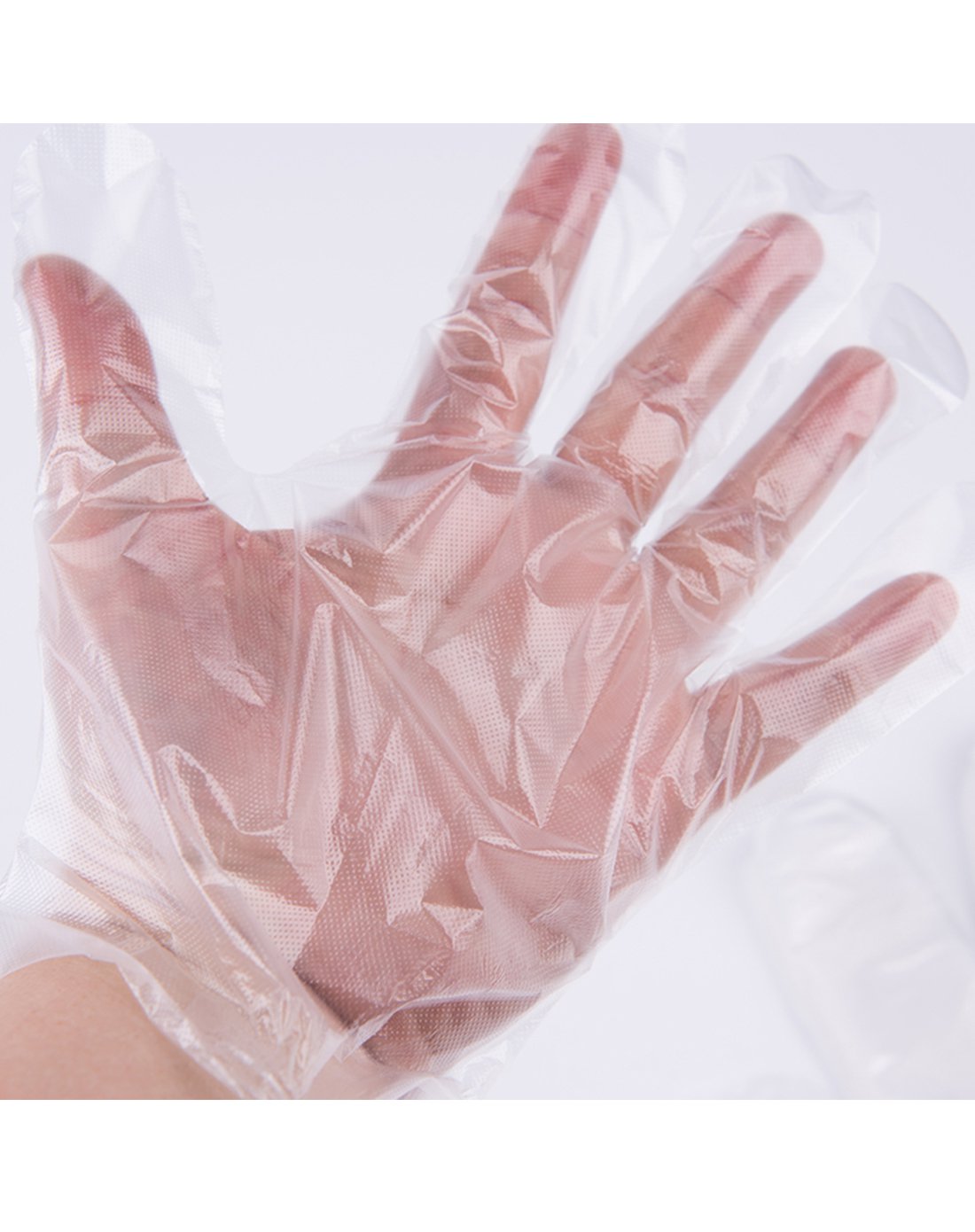 尚烤佳 一次性手套 食品用手套 加厚型pe薄膜手套 卫生手套 100只