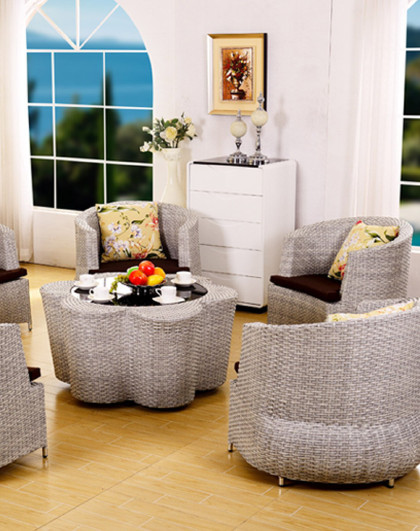 个性雅致藤沙发客厅家具沙发茶几组合六件套藤椅沙发套装沙发组合