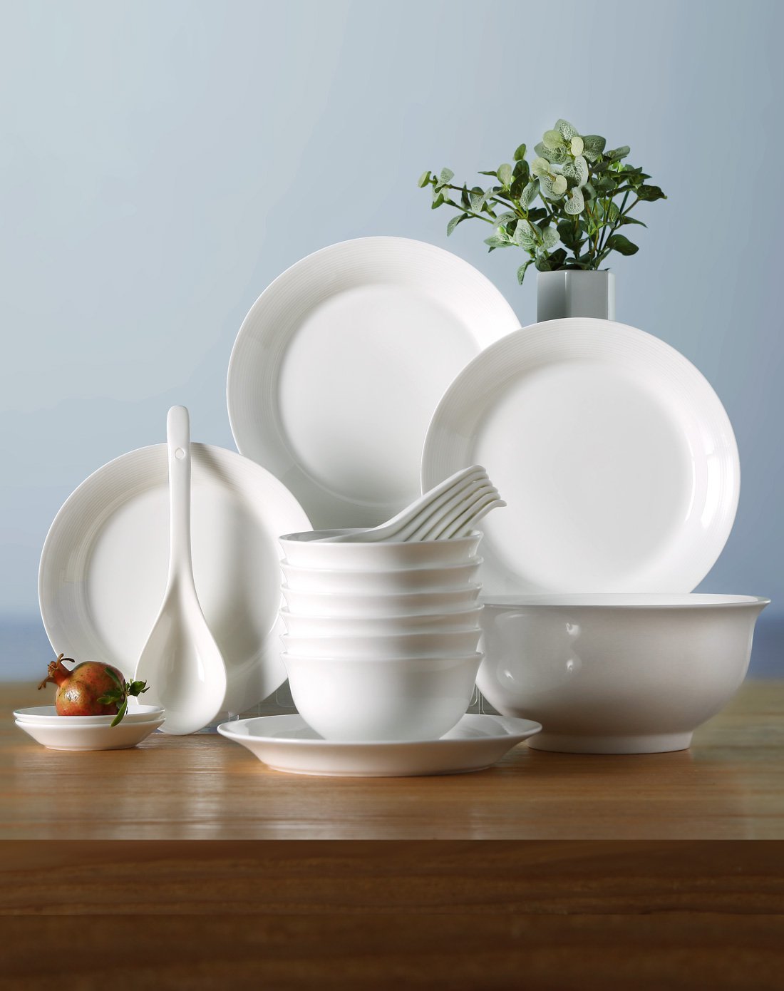 songfa松发中式餐具套装家用碗碟套装20头婚庆送礼