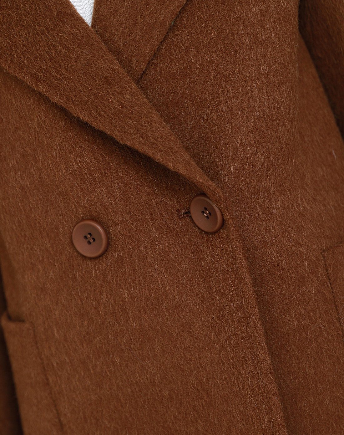 中长款羊驼毛大衣 新款翻领阿尔巴卡毛呢外套