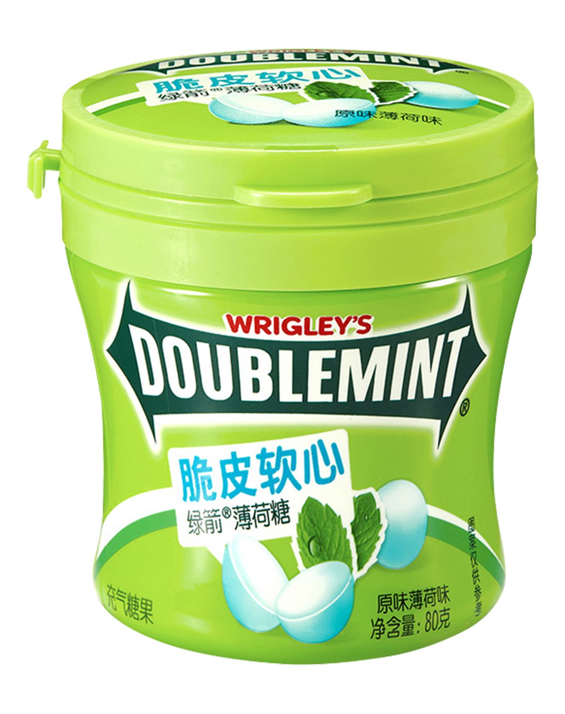 80g瓶装脆皮软心薄荷糖(原味薄荷)