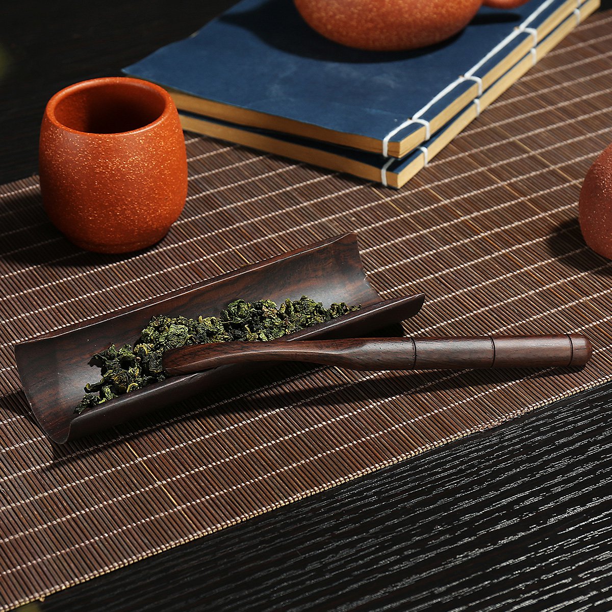 黑檀茶则茶荷茶勺茶拔