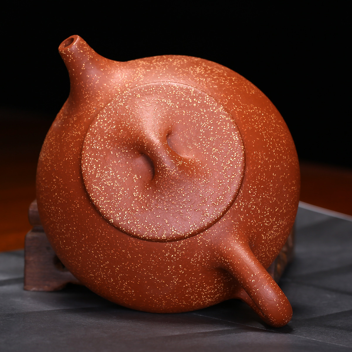 龙血砂球孔石瓢壶石瓢紫砂壶紫砂茶壶茶具泡茶壶宜兴紫砂壶