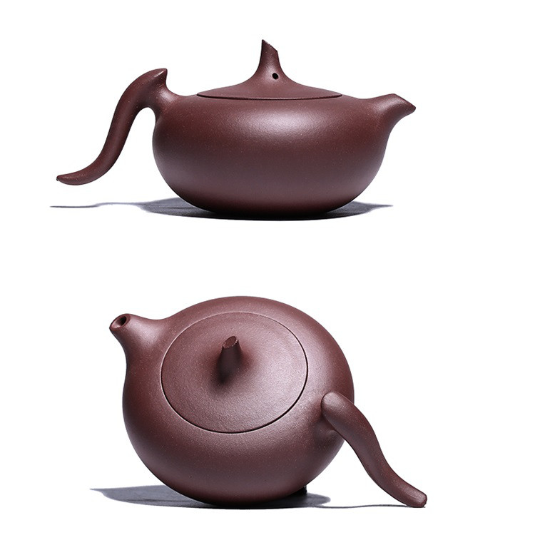 宜兴名家杜成平老师紫泥飞鸿壶泡茶壶宜兴原矿紫砂壶手工