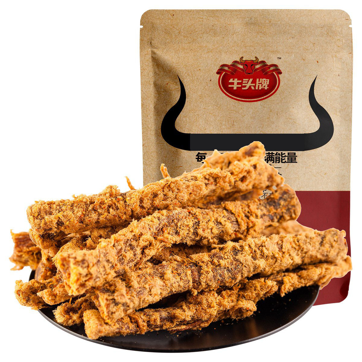 牛肉干零食手撕风干牛肉拉毛条88g(五香味)水分少肉质更紧实