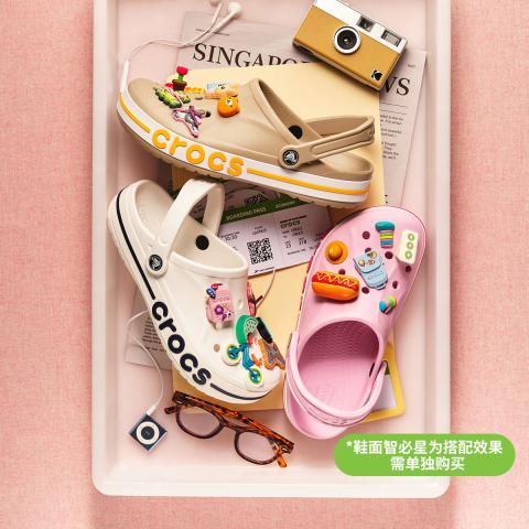 CROCS 卡骆驰女凉鞋 男女情侣款户外休闲沙滩轻便舒适洞洞鞋 图片 2