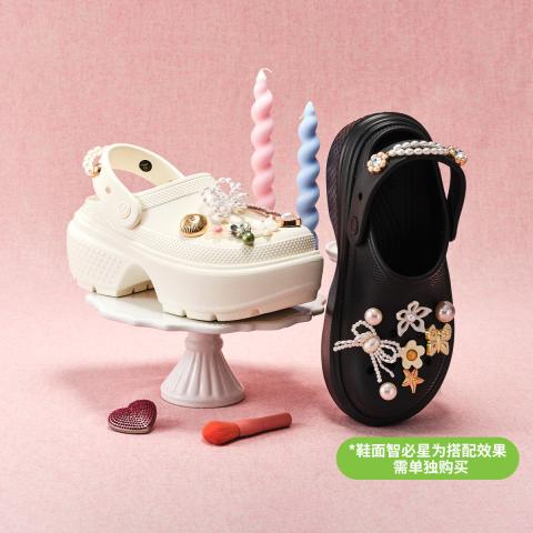 CROCS 卡骆驰 雪屋洞洞鞋户外厚底沙滩鞋女鞋拖鞋高跟鞋 图片 2