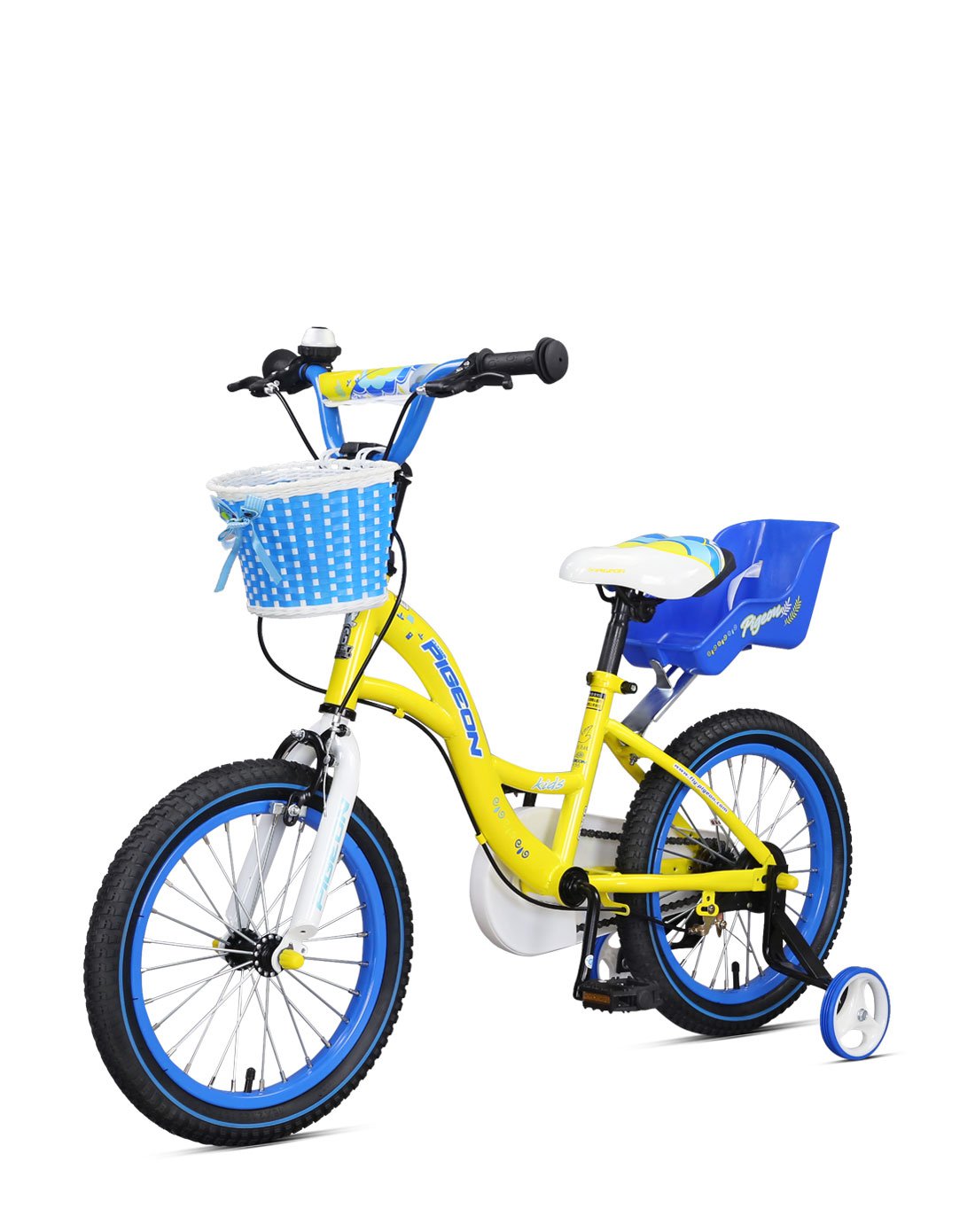 飞鸽儿童自行车14寸16寸男女童车带可拆卸辅助轮