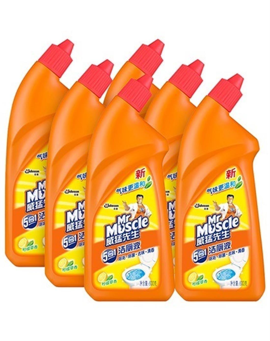 威猛先生 洁厕液 (柠檬草香)6瓶装 600g*6