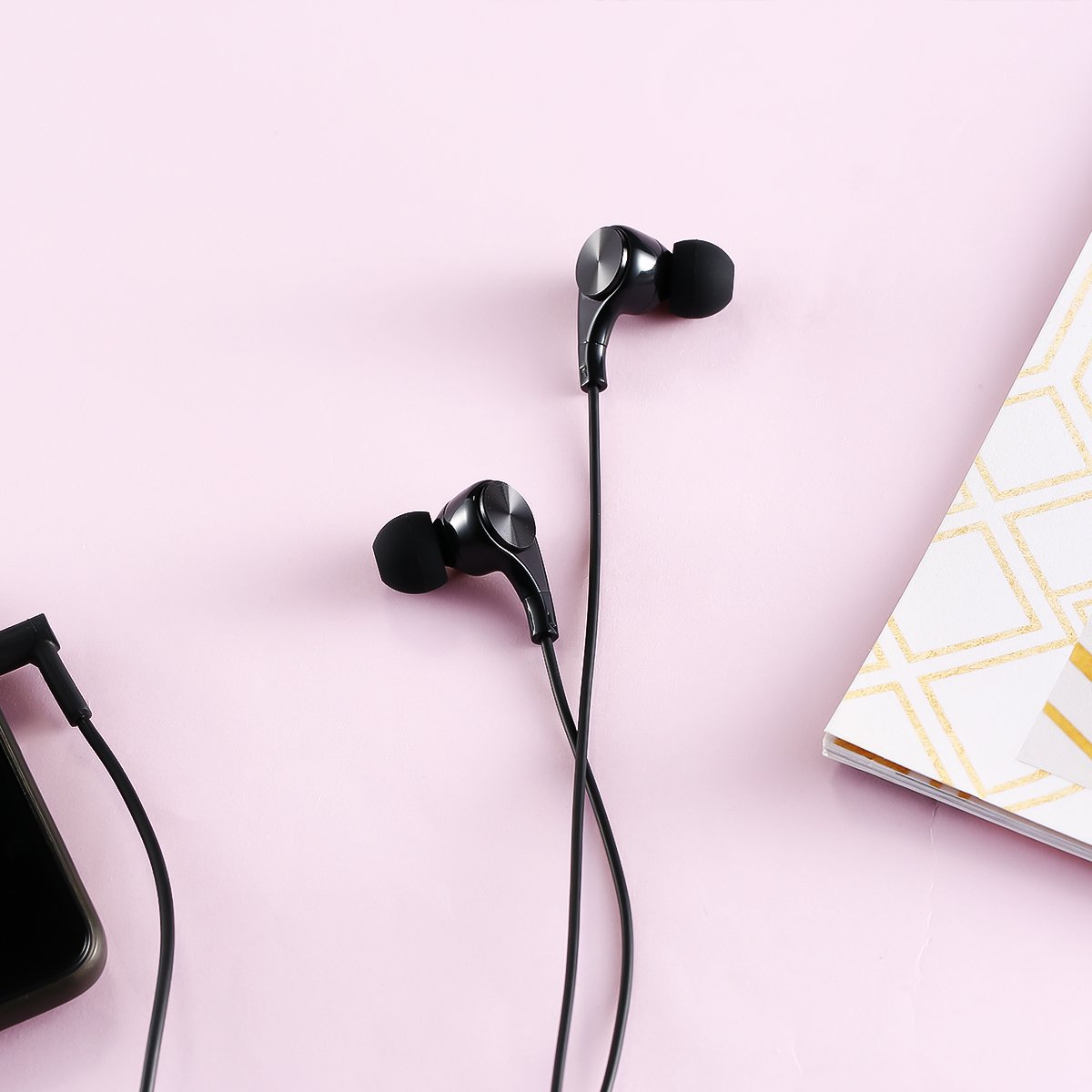 remax 耳机 舒适睡眠入耳式通用耳机 女生重低音炮手机耳塞耳麦 线控