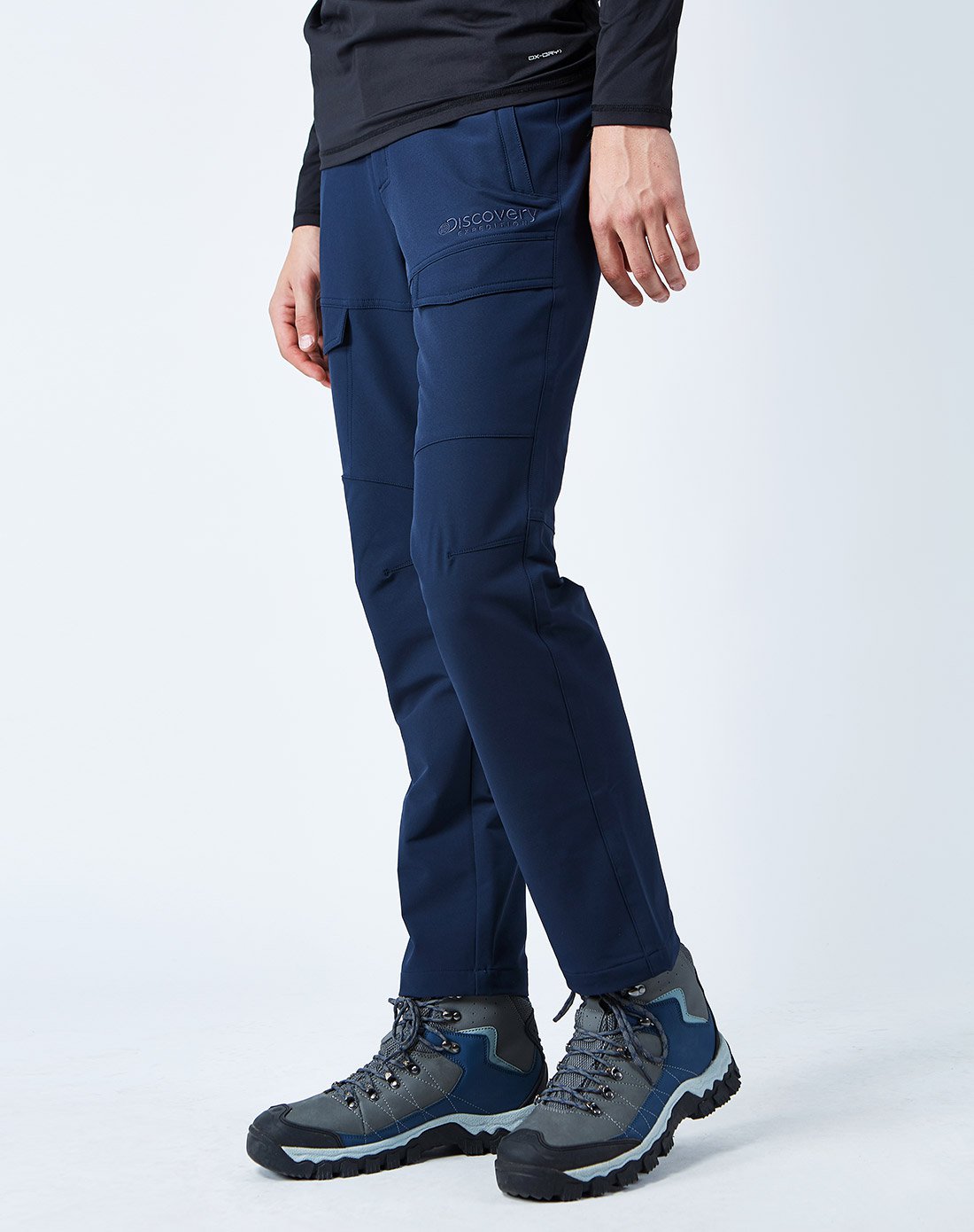 涤纶四面弹力 男款薄款 简洁大方功能裤