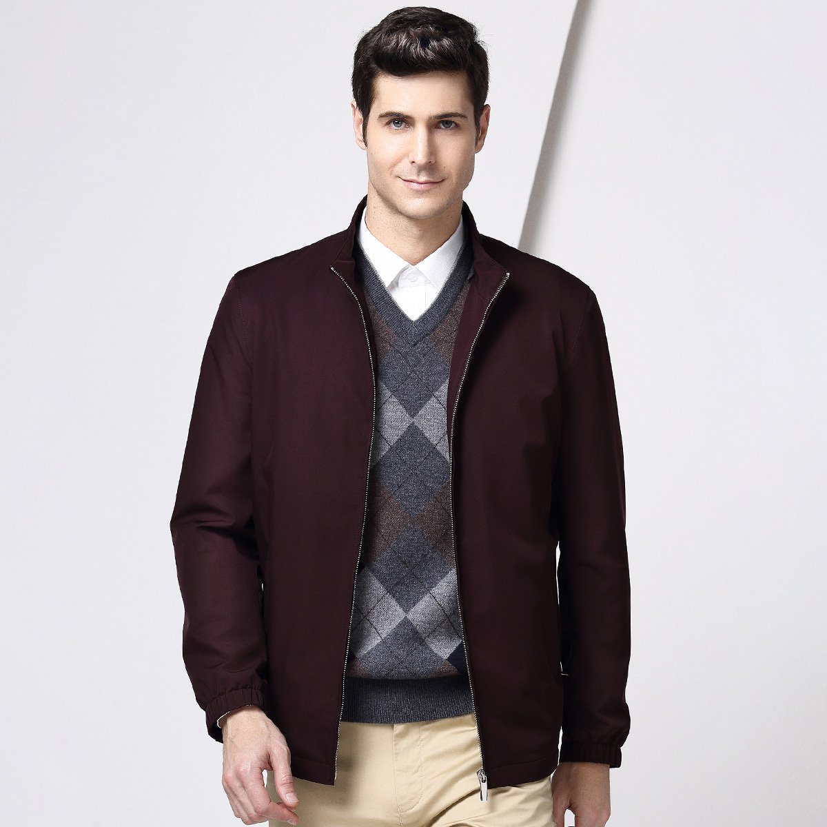 【休闲商务 型男夹克】2018秋季新款男士夹克时尚休闲立领拉链外套