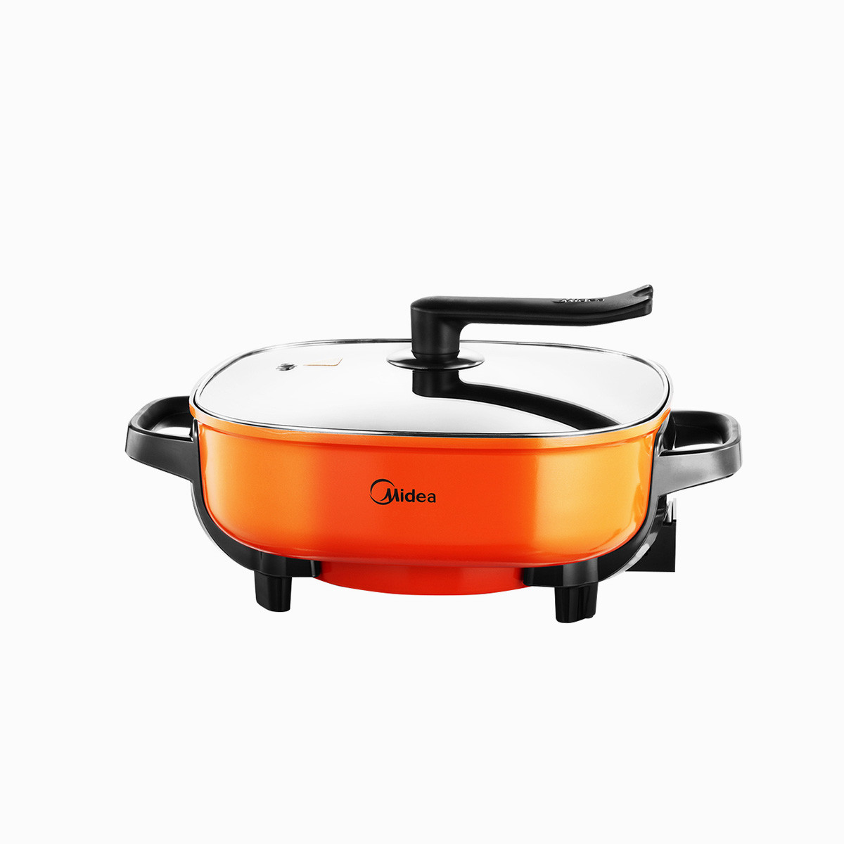 midea/美的lhn30a不粘可立式锅盖6l电火锅