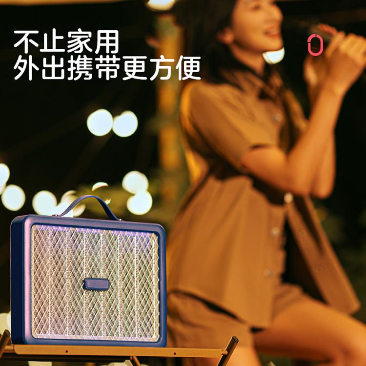 彩虹 电蚊拍灭蚊拍USB充电式苍蝇拍紫光诱蚊灯二合一式物理杀蚊神器