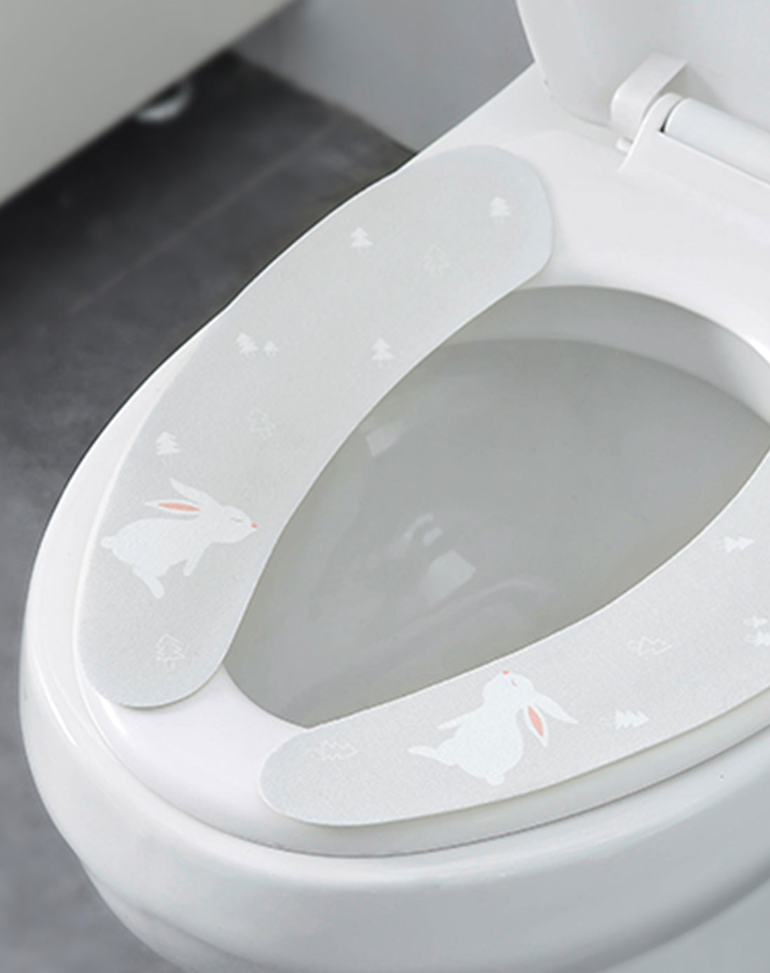 柔软舒适不变形卡通粘贴式马桶垫