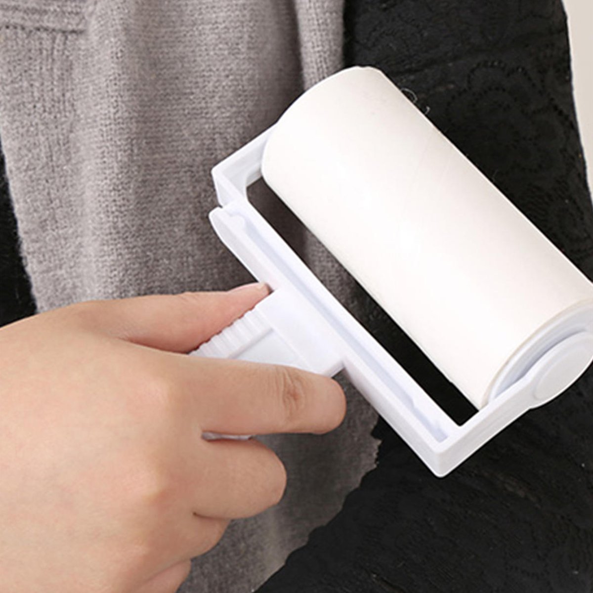 美丽雅 滚滚除尘器 斜撕式粘尘纸 滚毛器粘毛滚筒除毛器10cm*60周卷