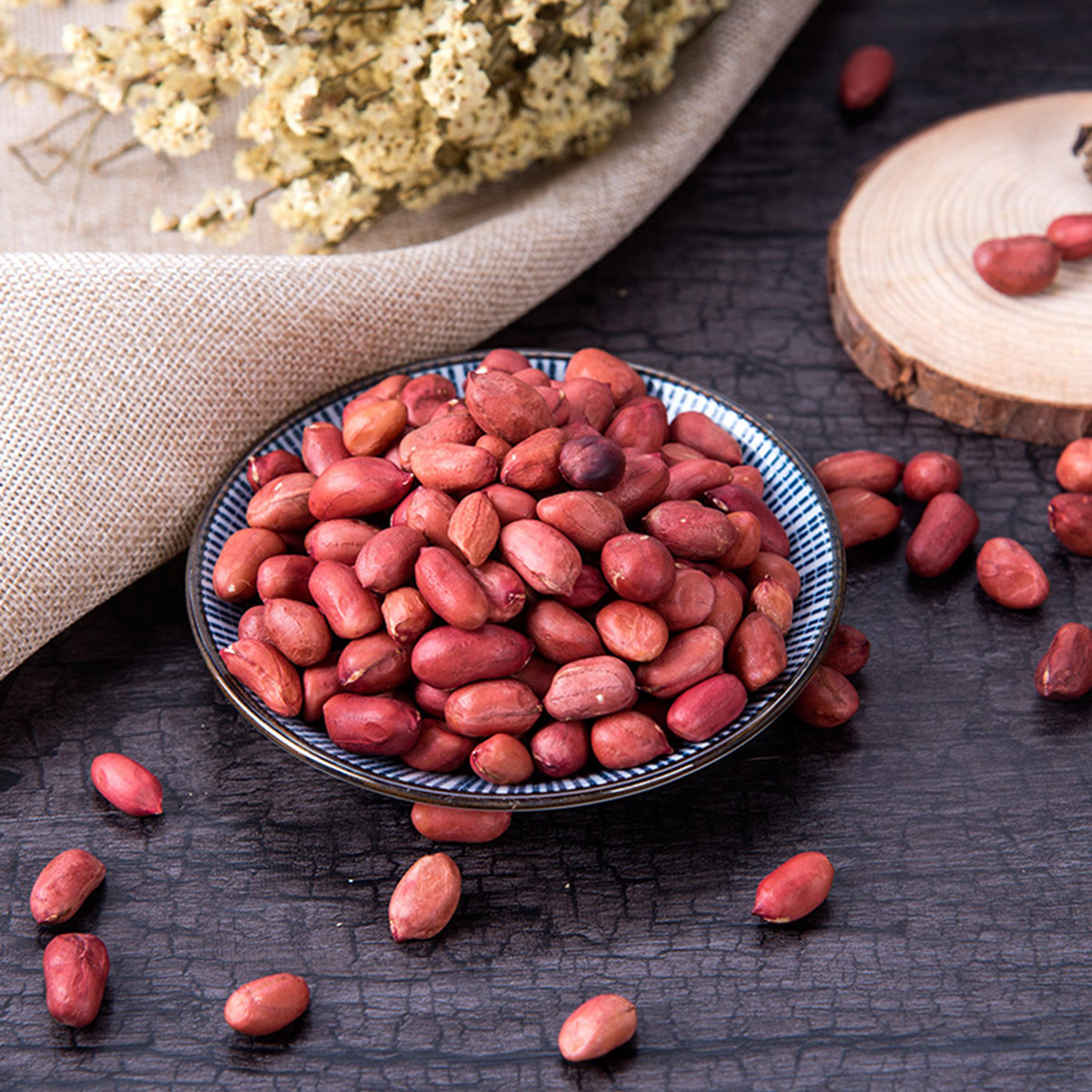 精选红皮花生1kg*2 生花生 五谷杂粮