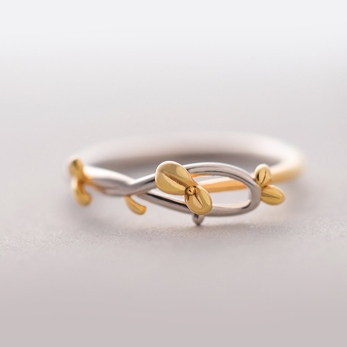 花芽原创设计饰品直发货专场花芽原创萌芽食指戒指女纯银简约个性学生