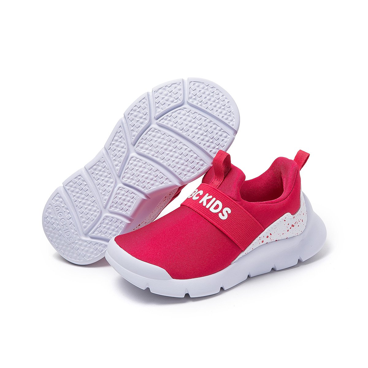 abckids女童鞋专场 abckids中性小童套脚拼色时尚休闲鞋25-30码