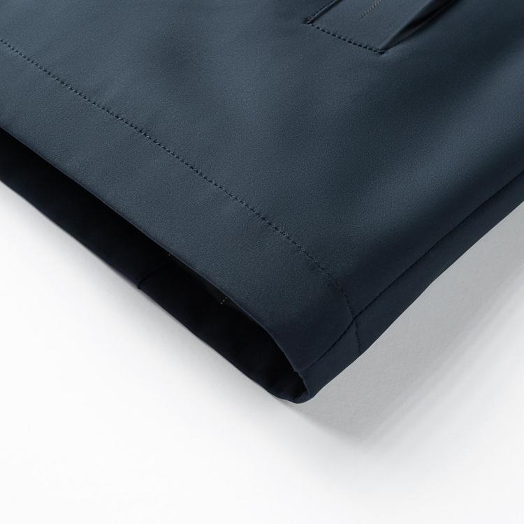 罗蒙 【垂感丝滑】无痕领经典老干部夹克男商务外套男士夹克春秋男外套