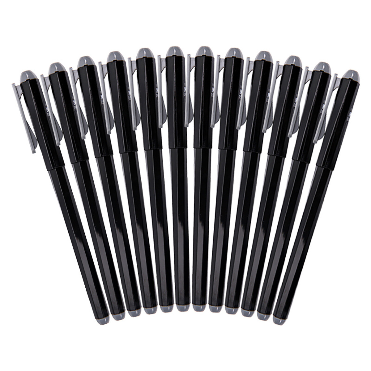 晨光m&g优品系列6岁以上学生文具办公必备0.5mm黑色中性笔12支盒装