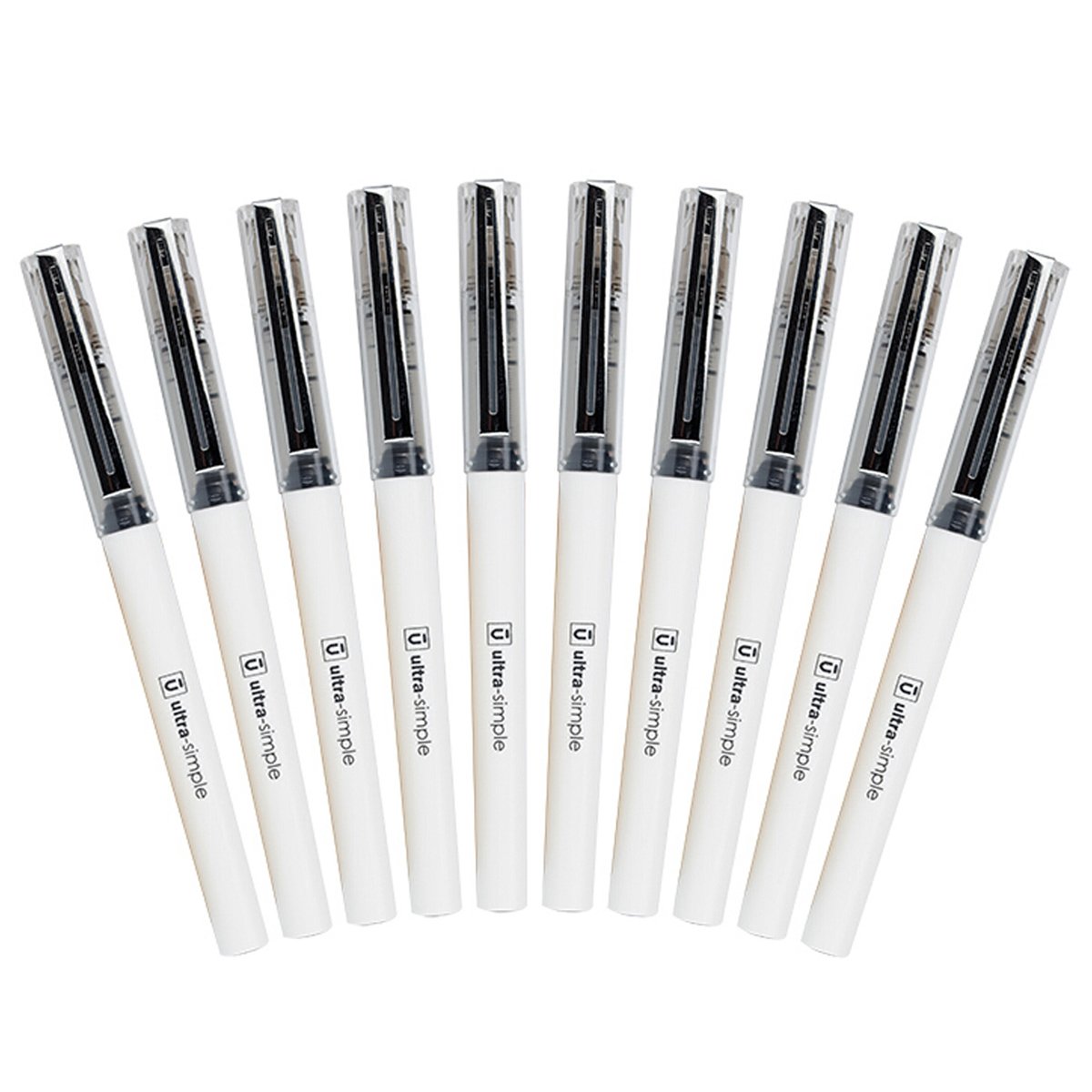 晨光文具优品系列学生书写中性笔签字笔速干直液式水笔0.5mm10支