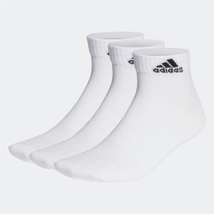 Adidas Originals T Spw Ank 3p三双装男女款运动透气袜子 In White