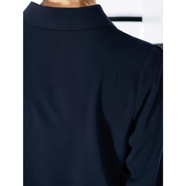 DKNY 【珍珠扣装饰】唐可娜儿气质简约法式弹力女式衬衫