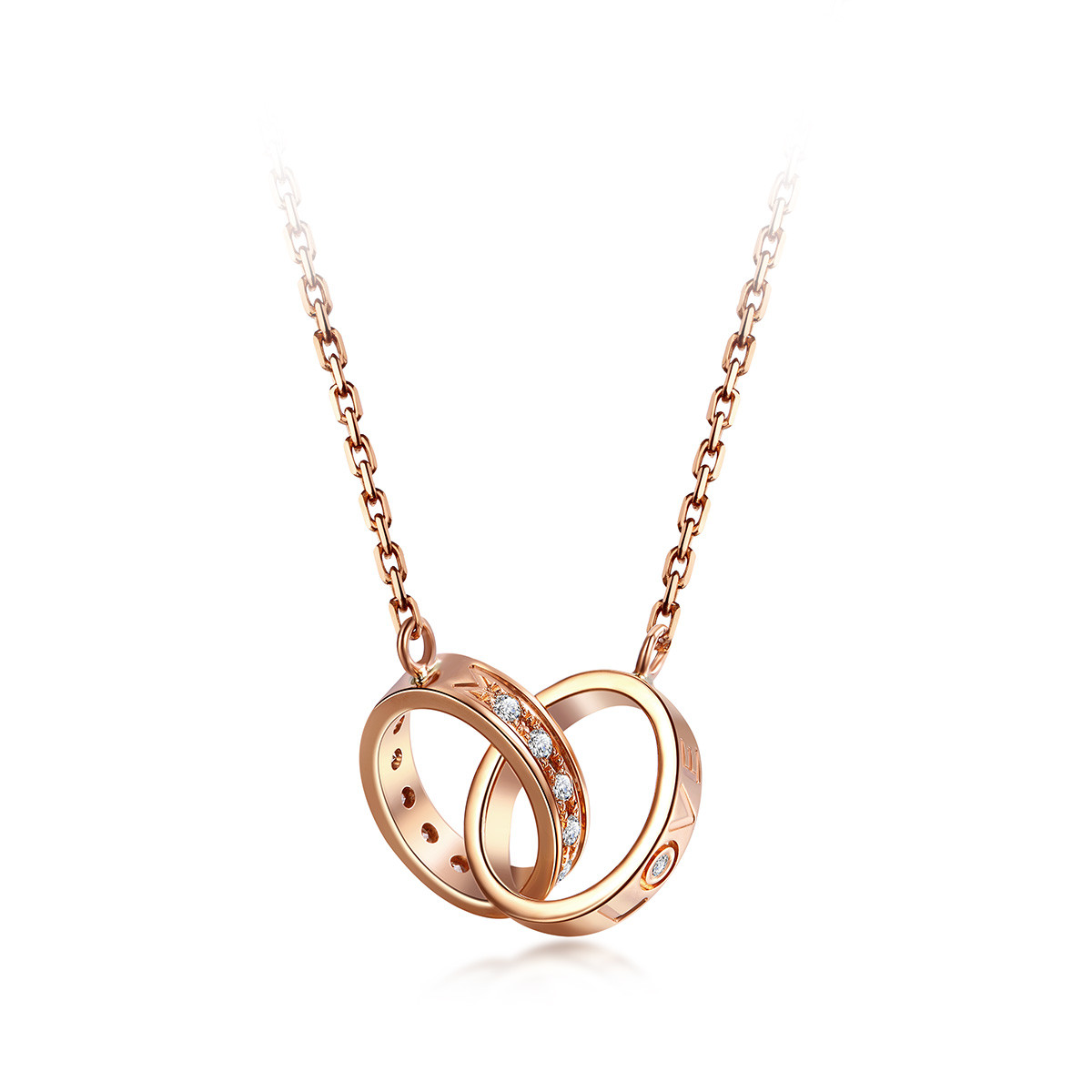 克徕帝 克徕帝 18k金钻石项链 永恒之恋