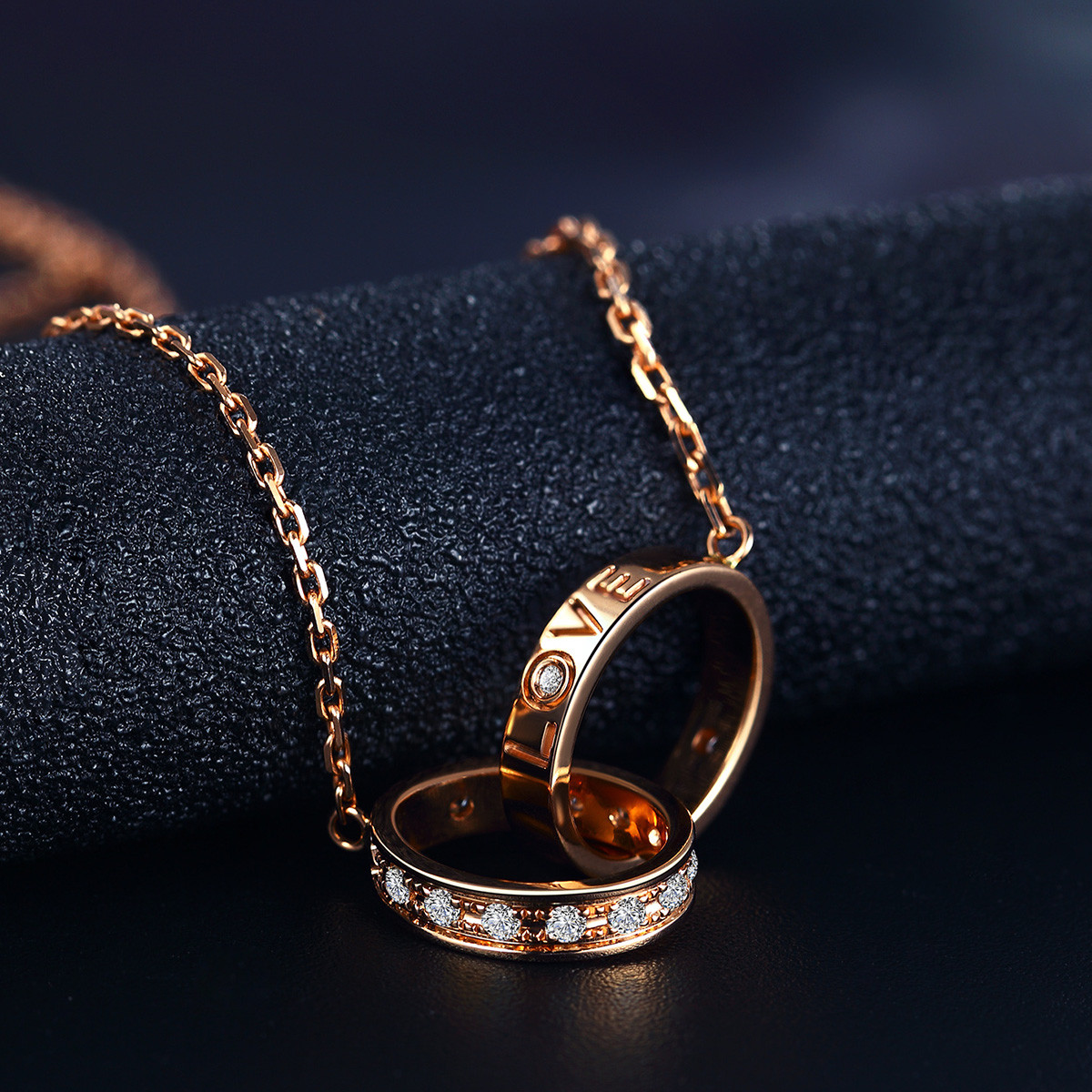 克徕帝 克徕帝 18k金钻石项链 永恒之恋