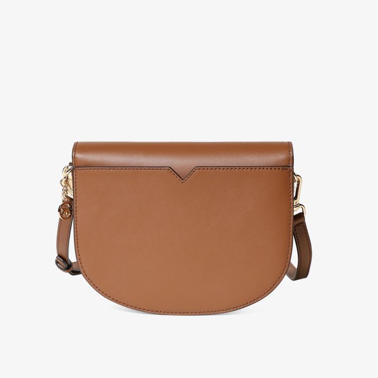 MICHAEL KORS MICHAEL KORS 【专柜同款】Lita 系列中号皮质马鞍包美拉德单肩包mk女包