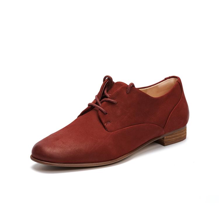 CLARKS clarks其乐女鞋优雅英伦圆头德比鞋单鞋淑女复古小方跟皮鞋女