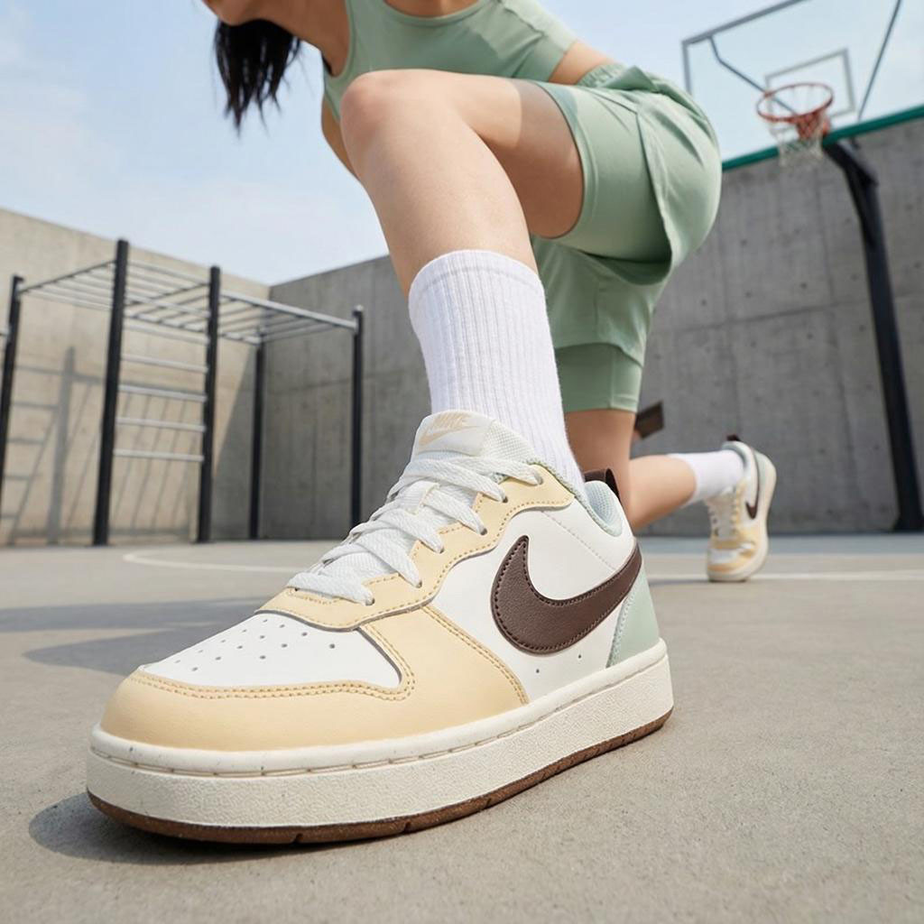 Nike COURT BOROUGH LOW RECRAFT BG大童鞋板鞋休闲鞋轻便耐磨