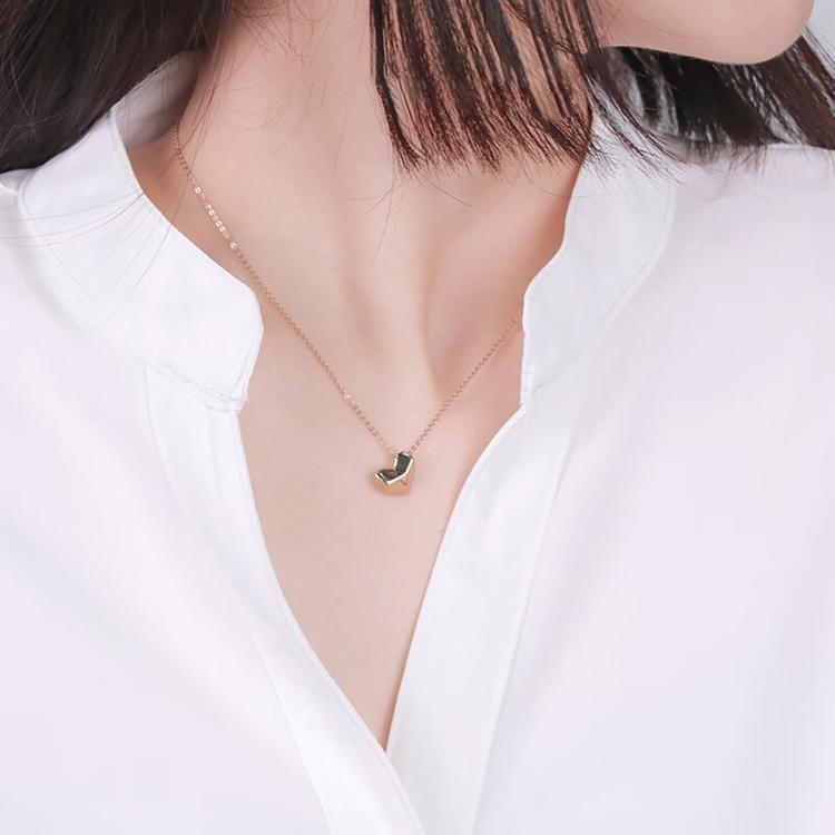 CALVIN KLEIN Calvin Klein [品牌直发]CK风尚小爱心女士时尚锁骨项链送女友轻奢礼物