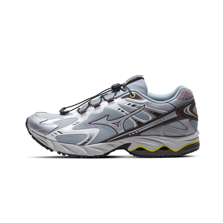 Mizuno 经典复古老爹鞋男女款时尚厚底休闲鞋wave Solar V2 In Gray