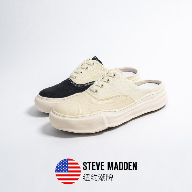 Steve Madden 思美登春夏季休闲鞋女鞋外穿休闲半拖帆布鞋溶解鞋 Rieko In Multi