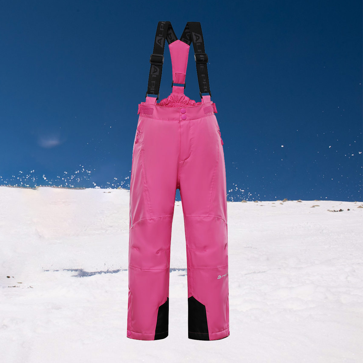 冬季新款儿童滑雪裤女童加绒防寒保暖长裤时尚工装裤儿童背带裤
