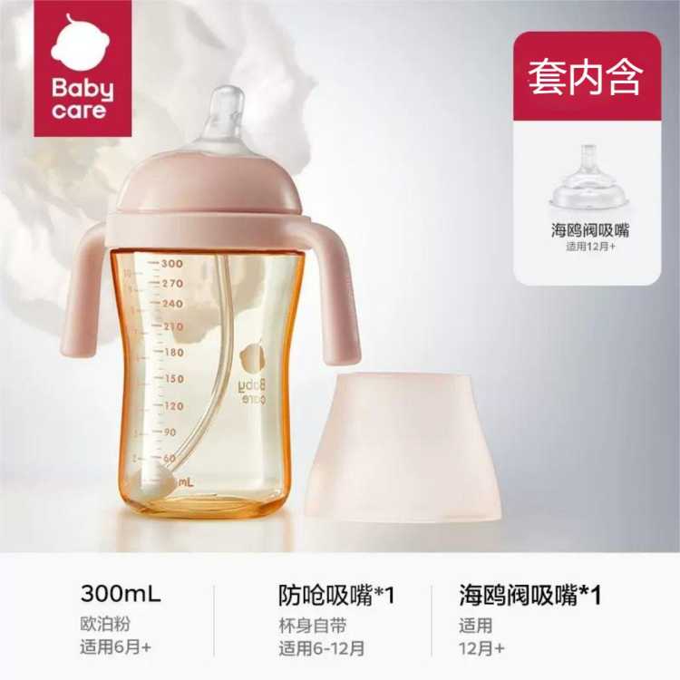 Babycare 【双侧防呛】学饮杯婴儿宝宝吸管杯防呛水杯6个月以上儿童水杯