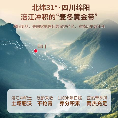 福东海 麦冬300克 麦冬干货四川原产有芯麦冬煲汤滋养 图片 6