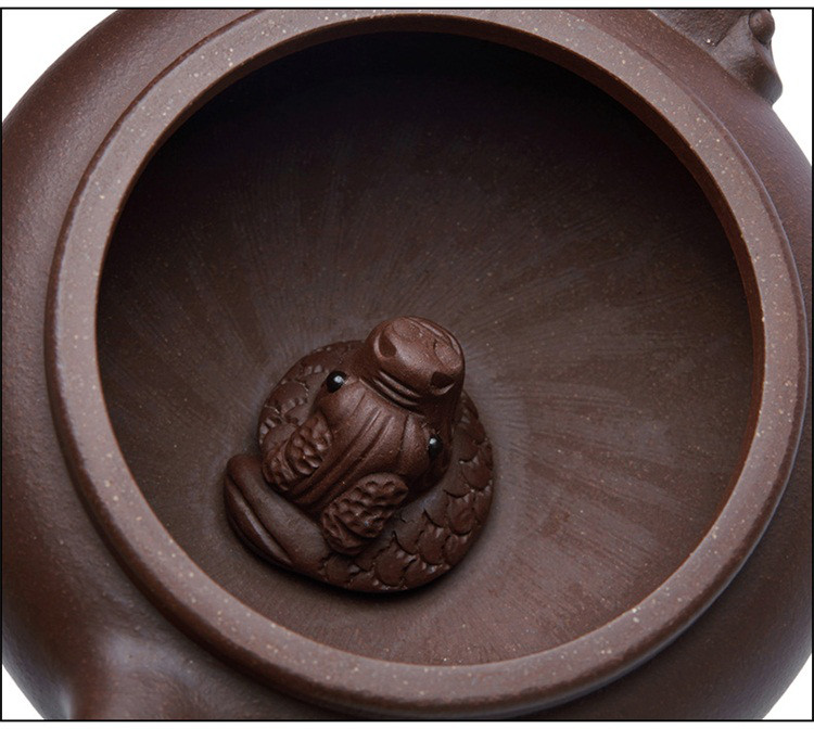 功夫茶具卧虎藏龙紫泥泡茶壶名家手工制作茶壶宜兴原矿紫砂壶