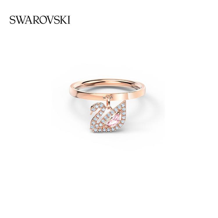 Swarovski 施华洛世奇 天鹅戒指经典圣诞礼物 In Gold