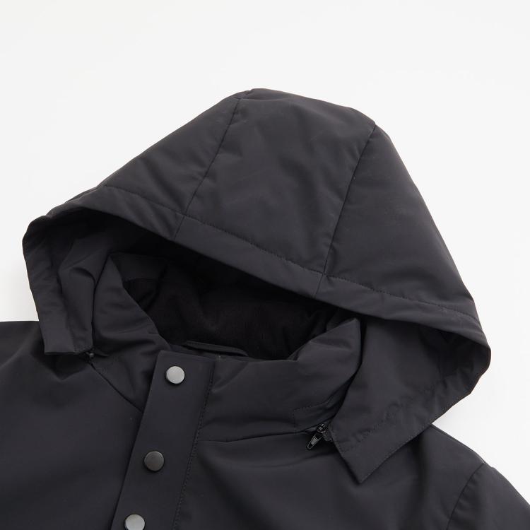 DANIEL HECHTER 法国丹尼爱特羽绒服男中长款白鸭绒保暖加厚可拆卸帽