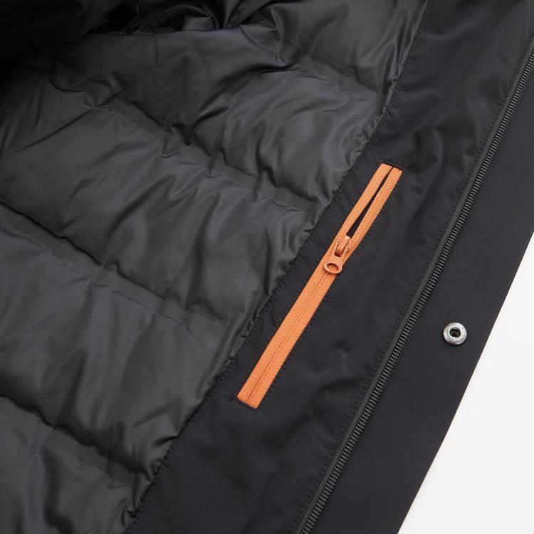 DANIEL HECHTER 法国丹尼爱特羽绒服男中长款白鸭绒保暖加厚可拆卸帽