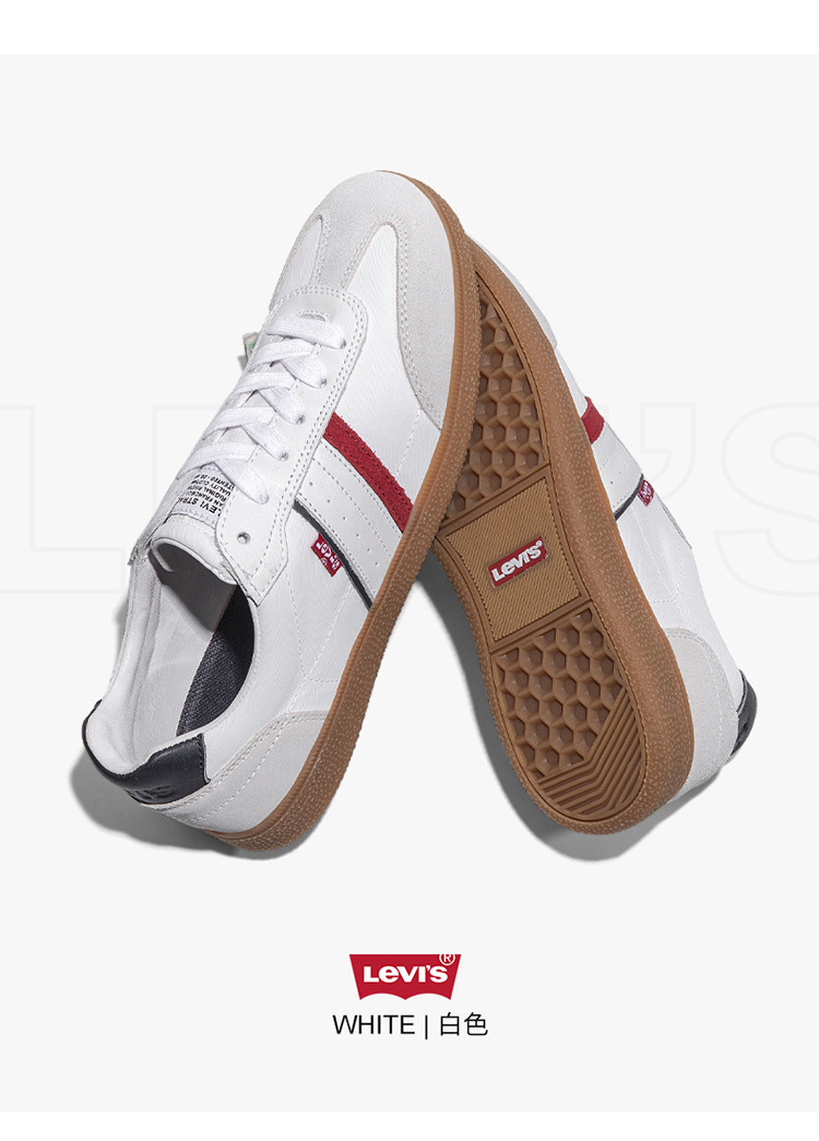 levis李维斯休闲鞋男鞋春夏新品复古经典德训鞋板鞋子男