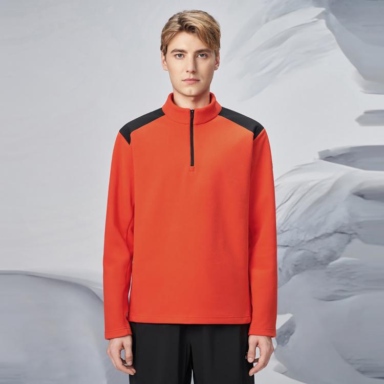 Descente 迪桑特ski Style系列运动休闲男子长袖针织衫 In Red