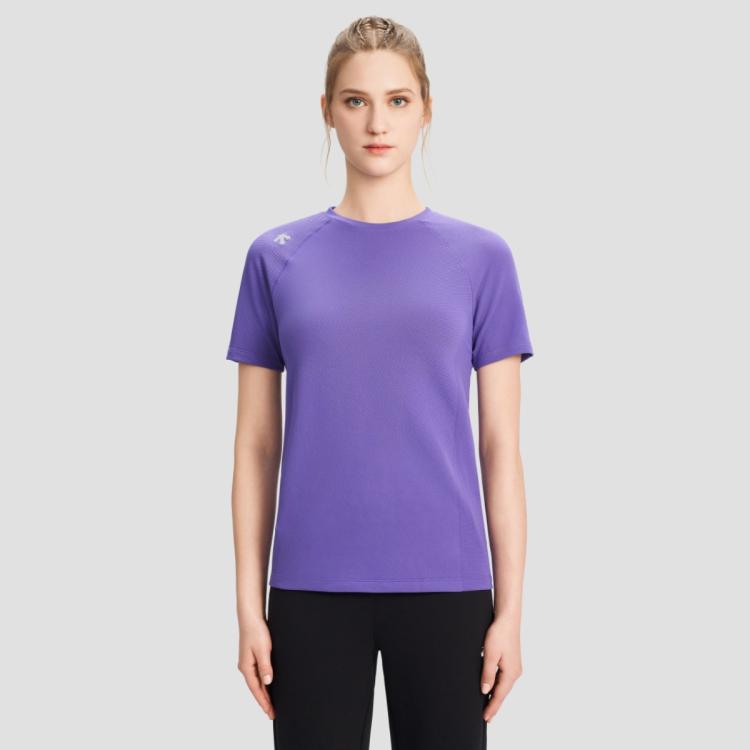 Descente 迪桑特women's Running系列女士短袖针织衫春季新品 In Multi