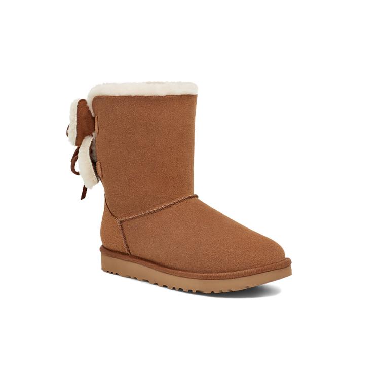 UGG 【时尚保暖】女鞋秋冬季经典双蝴蝶结中筒雪地靴1127131