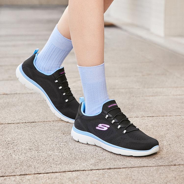 斯凯奇 【轻质缓震 柔软】女鞋运动休闲鞋一脚蹬健步鞋轻跑鞋秋冬